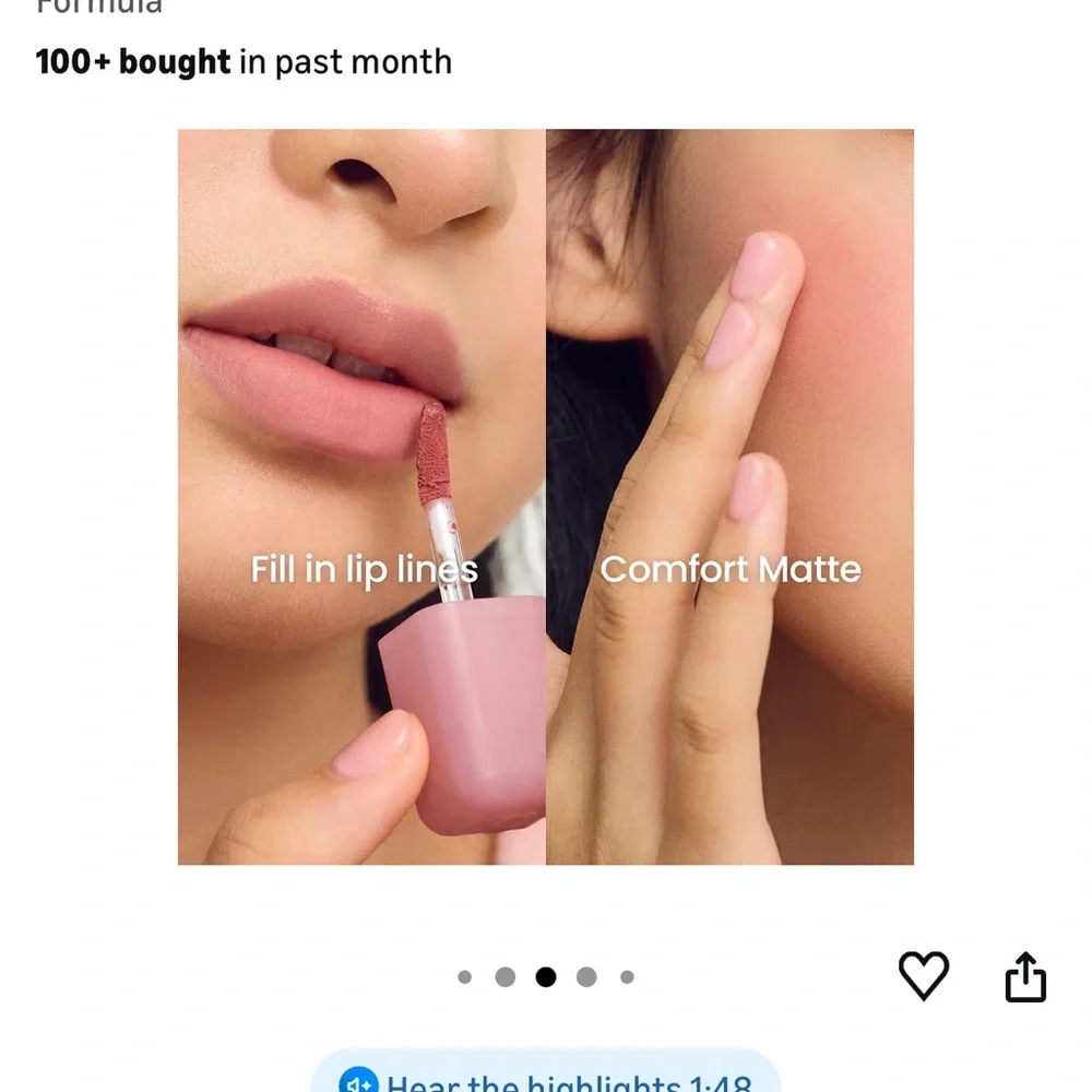 Soft-Focus Matte Lip Stain - Red